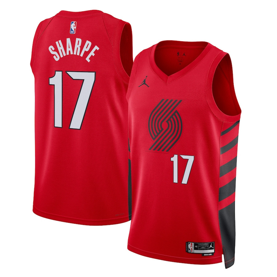 Shaedon Sharpe 17 Portland Trail Blazers Unisex Swingman Jersey Statement Edition Red