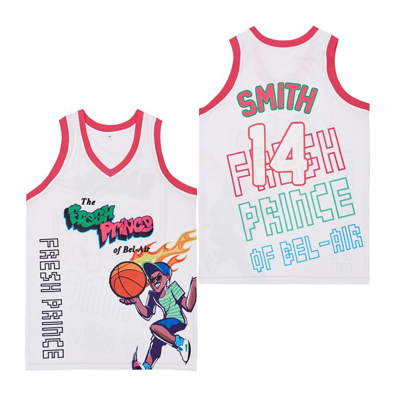 Smith 14 The Fresh Prince Bel Air Academy Swingman Jersey White Multicolor Unisex
