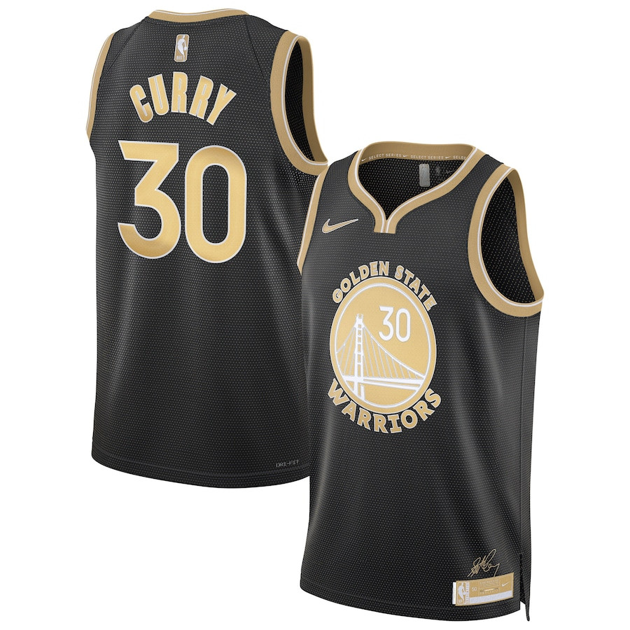 Stephen Curry 30 Golden State Warriors Unisex Swingman Jersey Black Multi Color