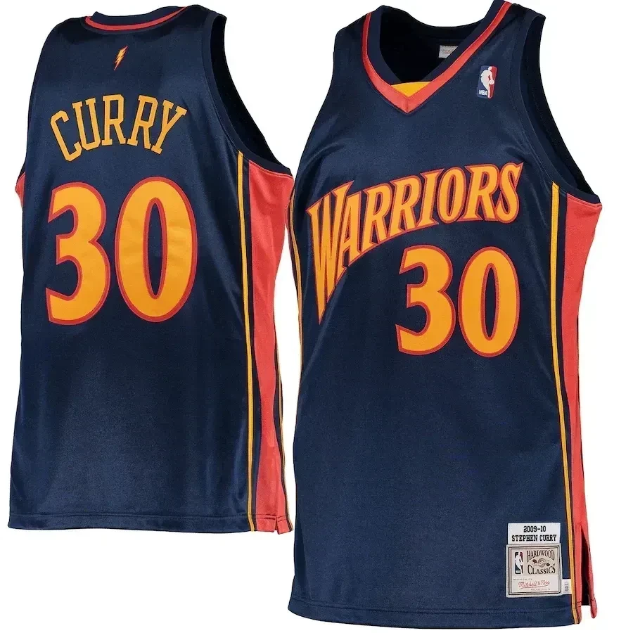 Stephen Curry Golden State Warriors Mitchell & Ness 2009-10 Hardwood Classics Rookie Jersey - Navy
