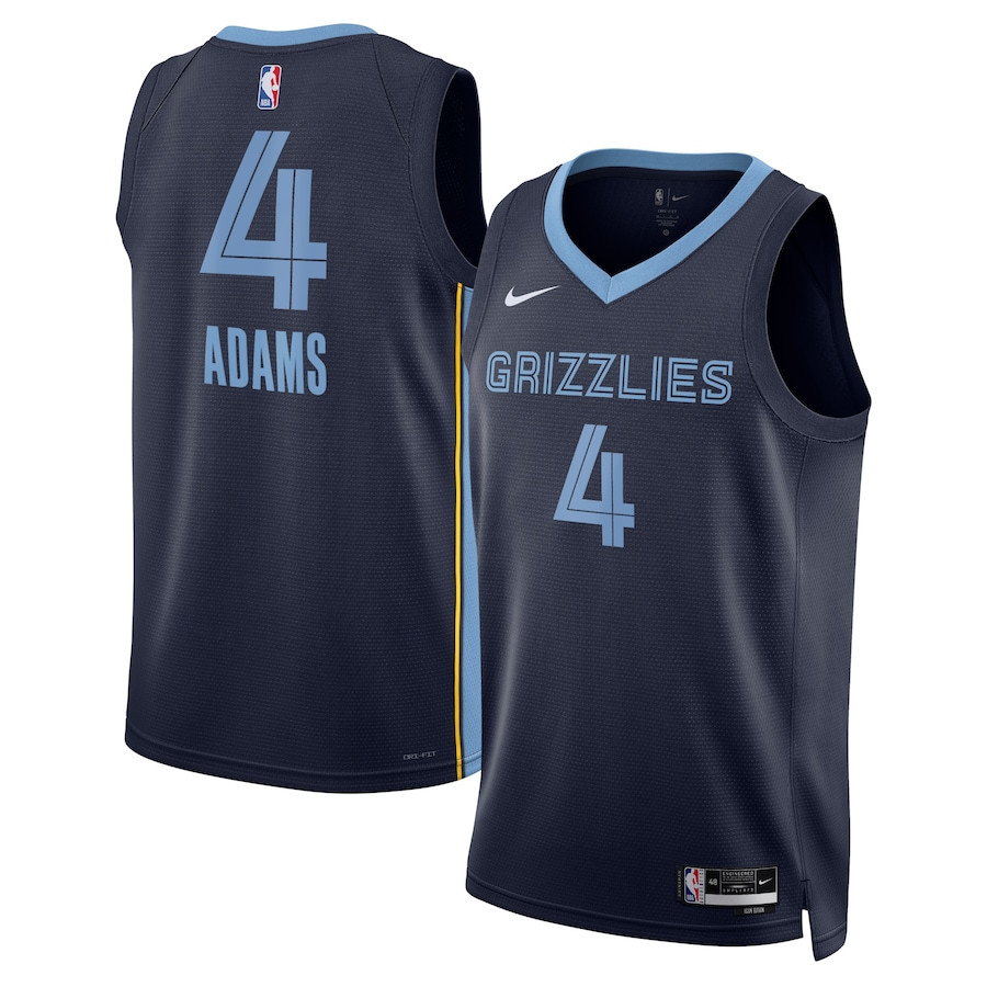 Steven Adams 4 Memphis Grizzlies Unisex Swingman Jersey Icon Edition Navy