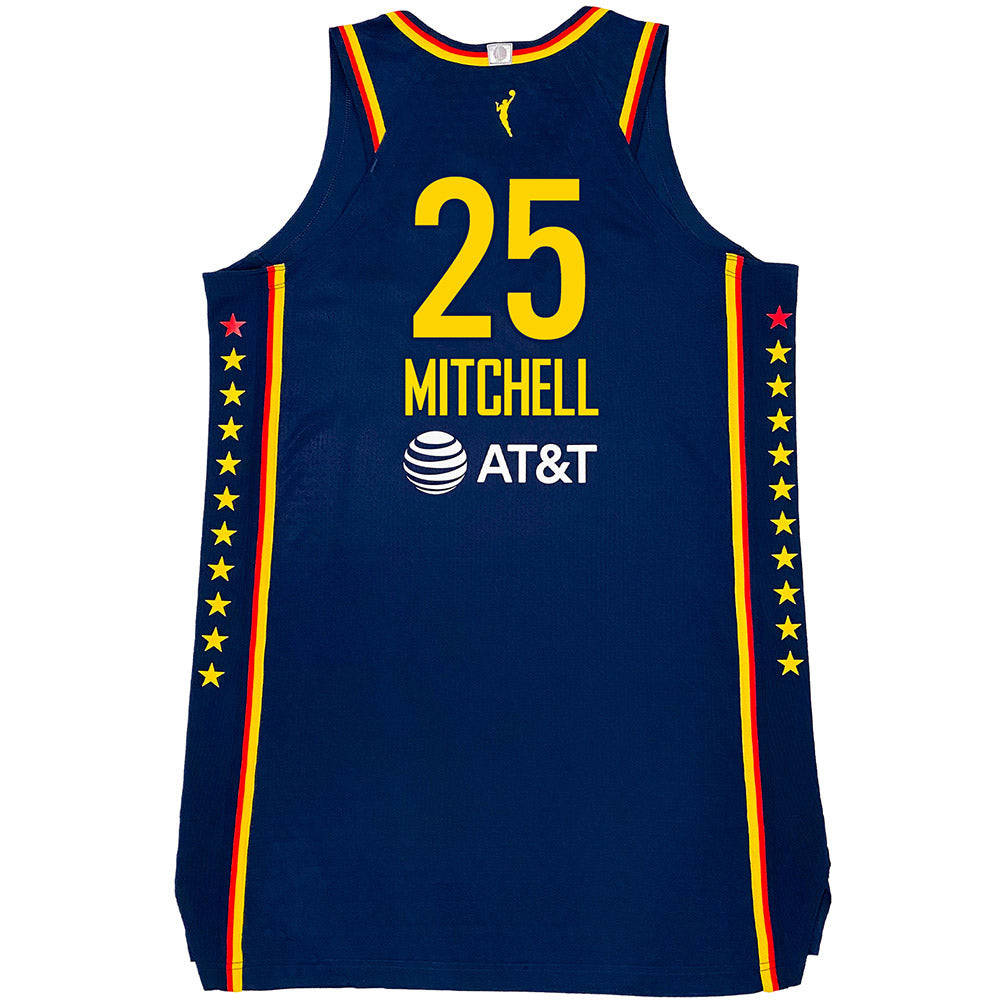Tiffany Mitchell 25 Indiana Fever Explorer Swingman Jersey - Navy