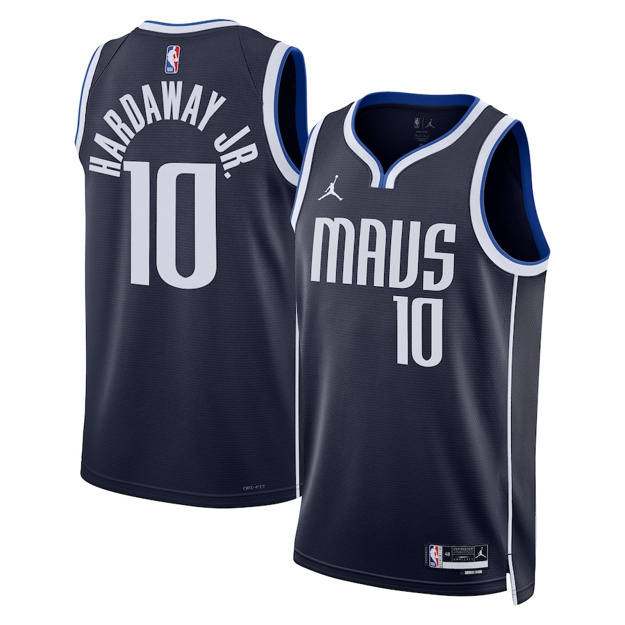 Tim Hardaway Jr. 10 Dallas Mavericks Unisex Swingman Jersey Statement Edition Navy