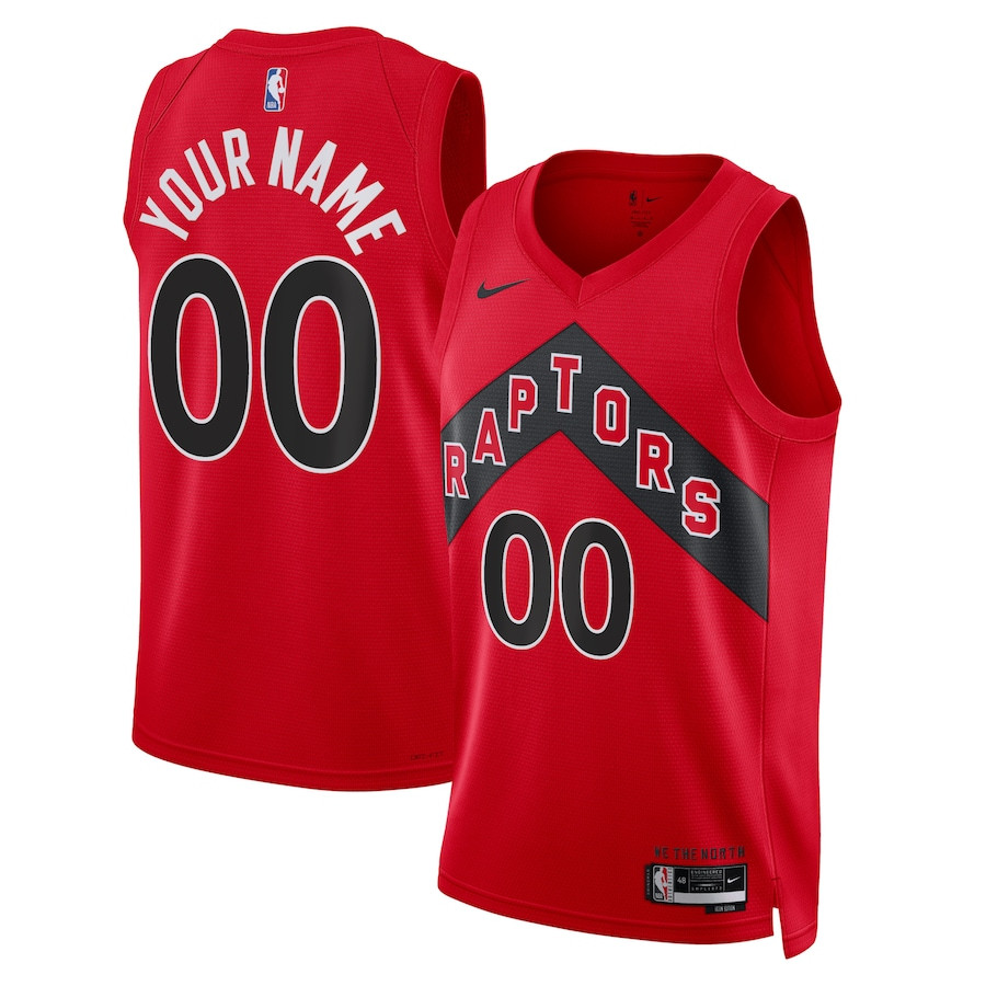 Toronto Raptors 2023/24 Icon Swingman Custom Jersey Men Red