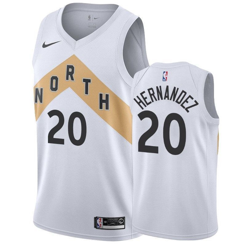 Toronto Raptors Dewan Hernandez #20 City Edition Men's Basketball Jersey - Multicolor