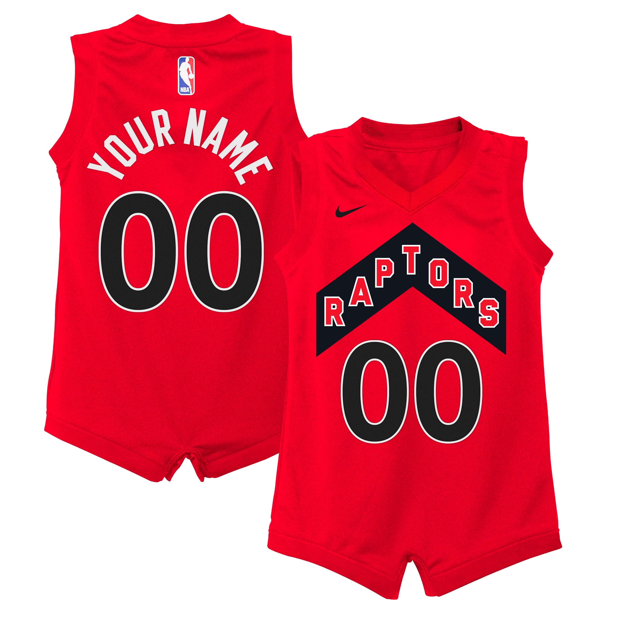 Toronto Raptors Onesie Jersey Custom Infant Unisex Multicolor
