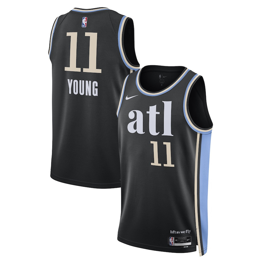 Trae Young 11 Atlanta Hawks 2023/24 Swingman Jersey City Edition Unisex Black