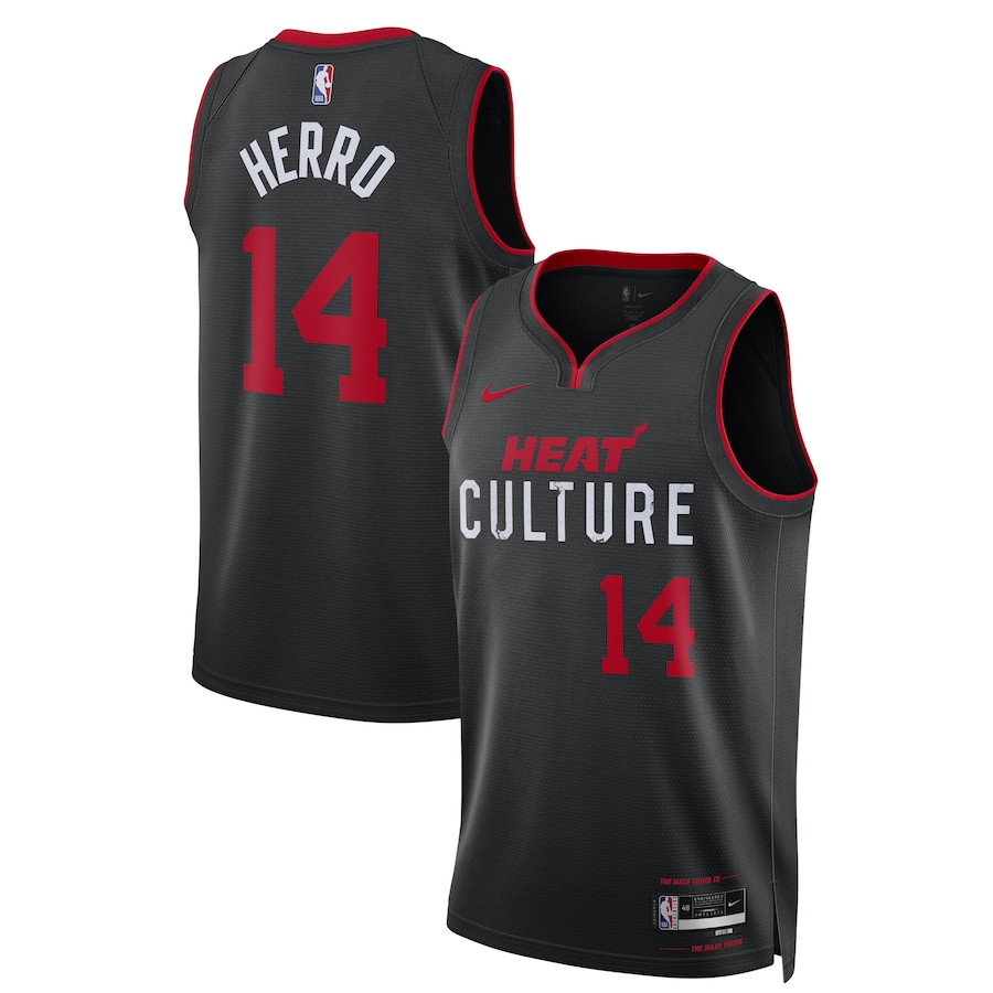 Tyler Herro 14 Miami Heat 2023/24 Swingman City Edition Jersey Unisex Black