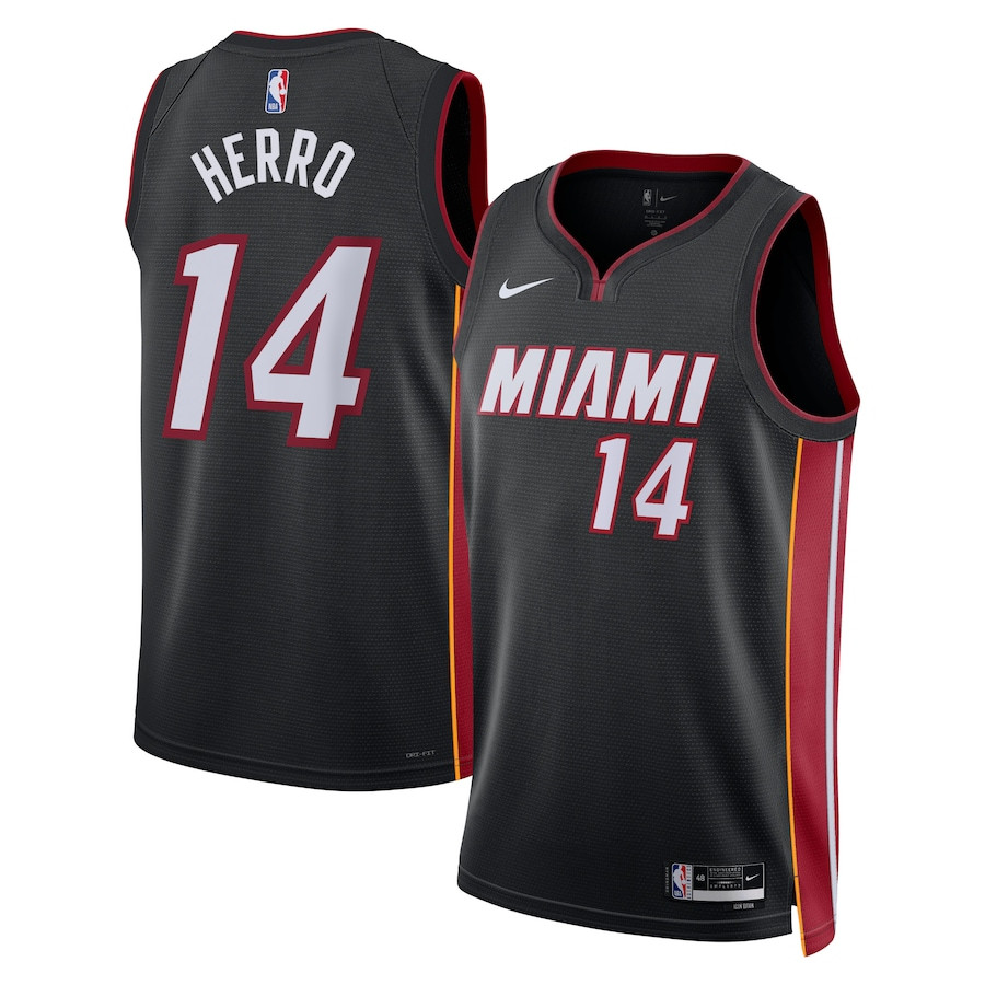 Tyler Herro 14 Miami Heat Unisex Swingman Jersey Icon Edition Black
