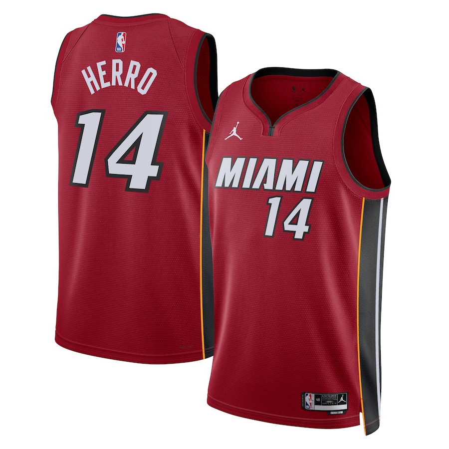 Tyler Herro 14 Miami Heat Unisex Swingman Jersey Statement Edition Crimson