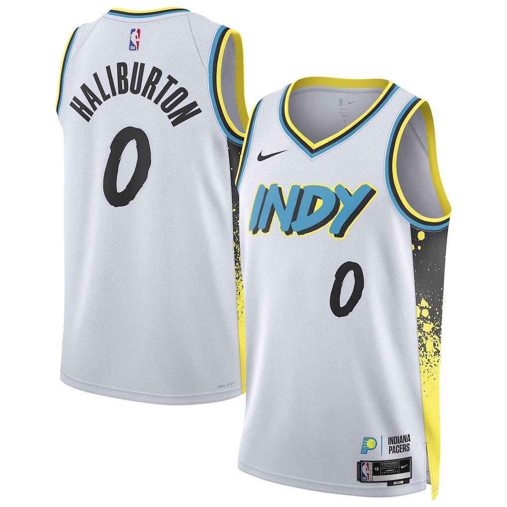 Tyrese Haliburton #0 Indiana Pacers Unisex 2024/25 City Edition Swingman Jersey - White