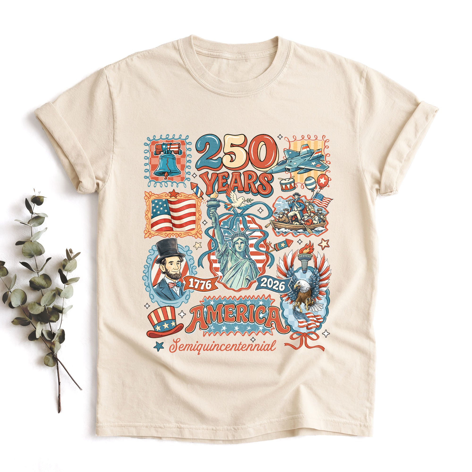 USA 250th Anniversary 1776-2026 Limited Edition Vintage Patriotic T-Shirt