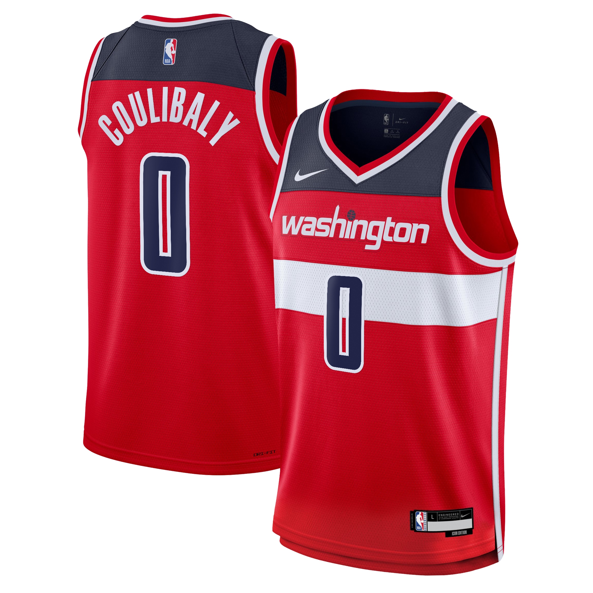 Washington Wizards Bilal Coulibaly #0 Swingman Jersey Youth Custom Unisex