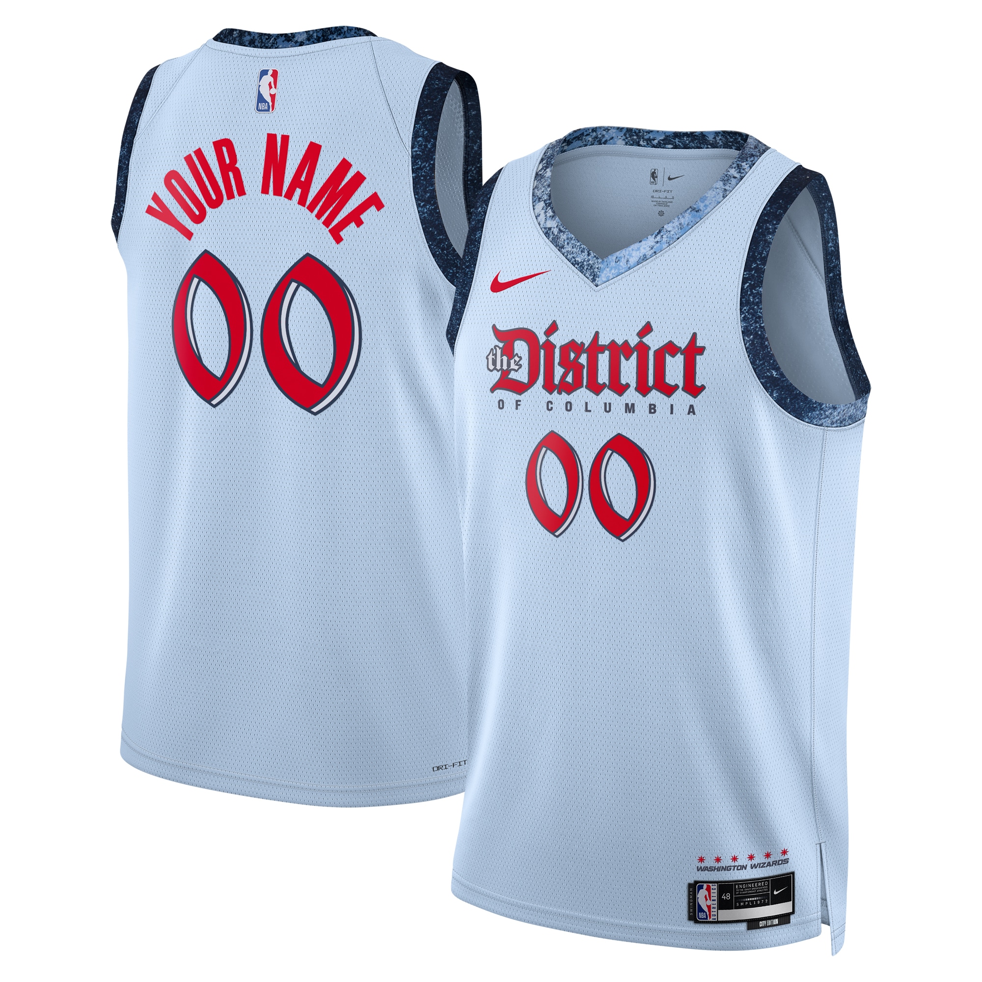 Washington Wizards City Edition Swingman Jersey 2024 Custom Unisex Multicolor