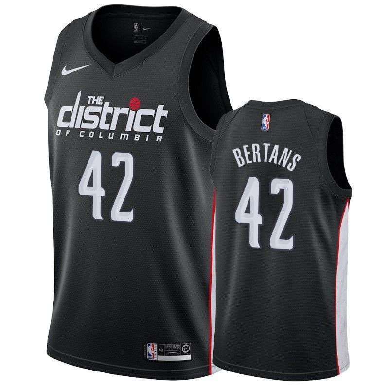 Washington Wizards Davis Bertans #42 City Edition Men's Basketball Jersey Multicolor