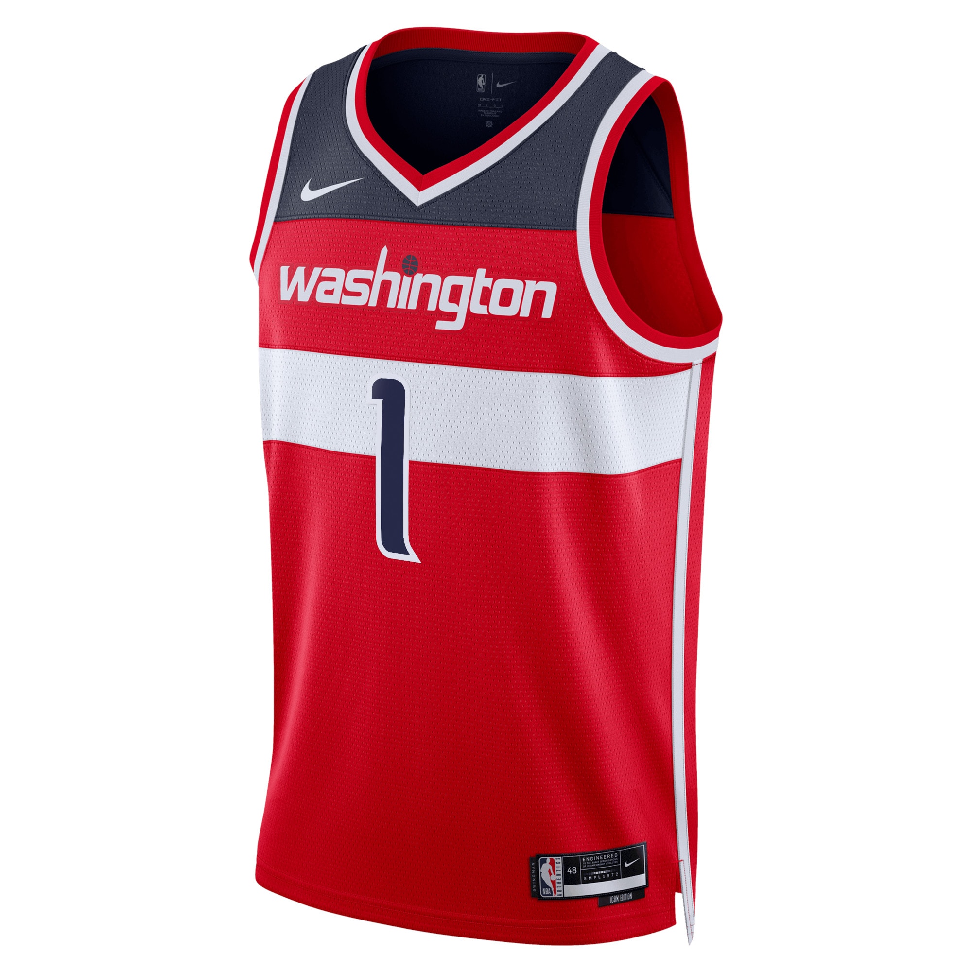 Washington Wizards Icon Edition Swingman Jersey Red Johnny Davis Unisex