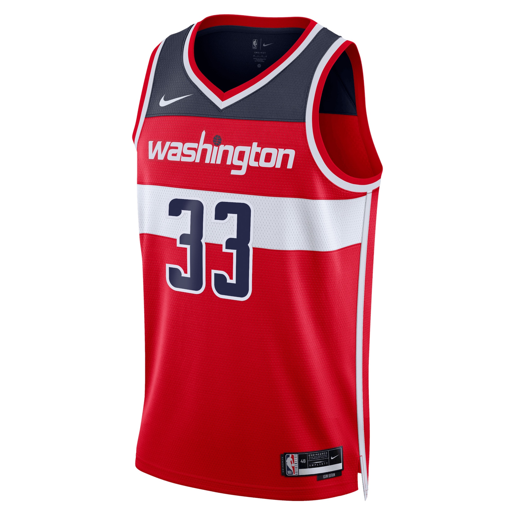 Washington Wizards Icon Edition Swingman Jersey Red Kyle Kuzma Unisex