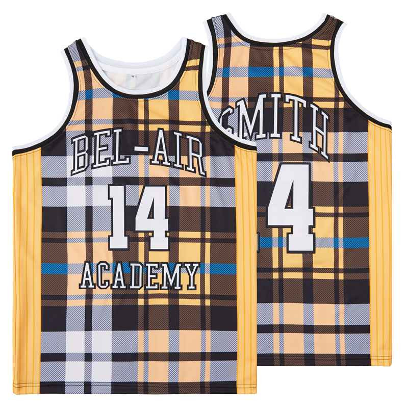 Will Smith 14 Bel-Air Academy Swingman Jersey - Plaid Pattern Multicolor Unisex