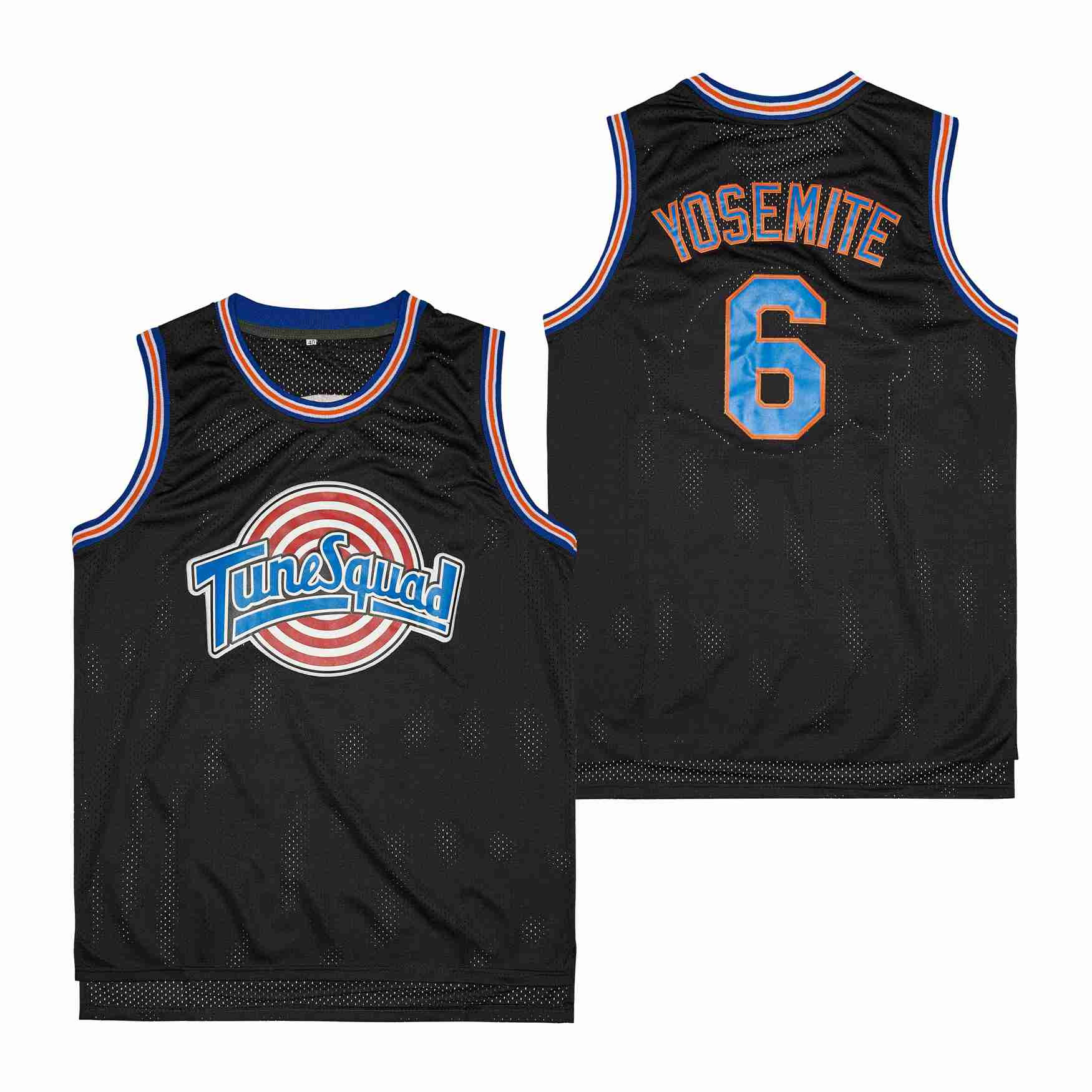 Yosemite 6 Tune Squad Space Jam Swingman Jersey Black Multicolor Unisex