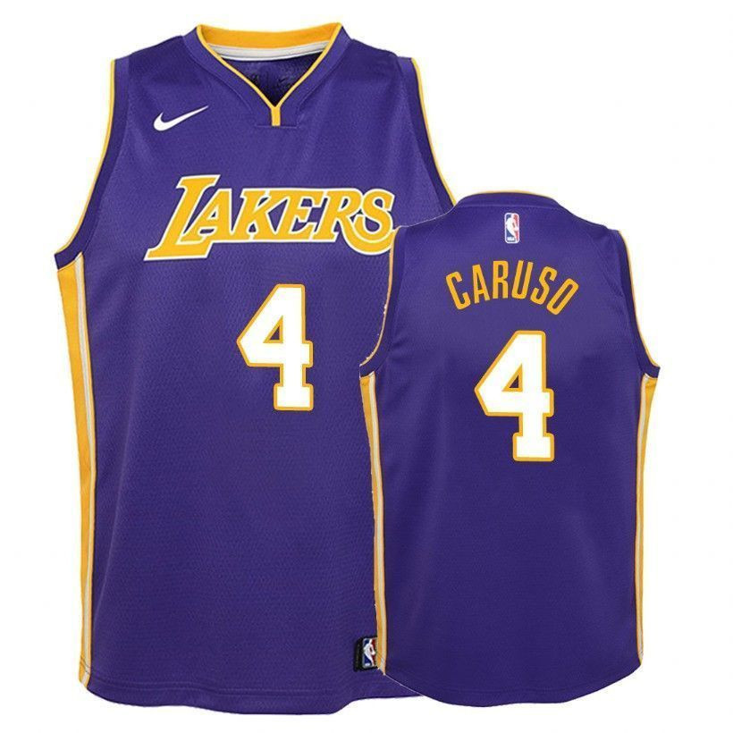 Youth Lakers Alex Caruso #4 Statement Purple Jersey Unisex S-3XL