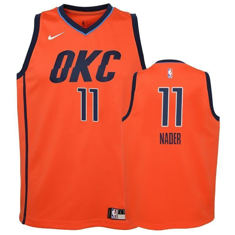 Youth Thunder Abdel Nader 11 2018-19 Earned Orange Jersey Unisex