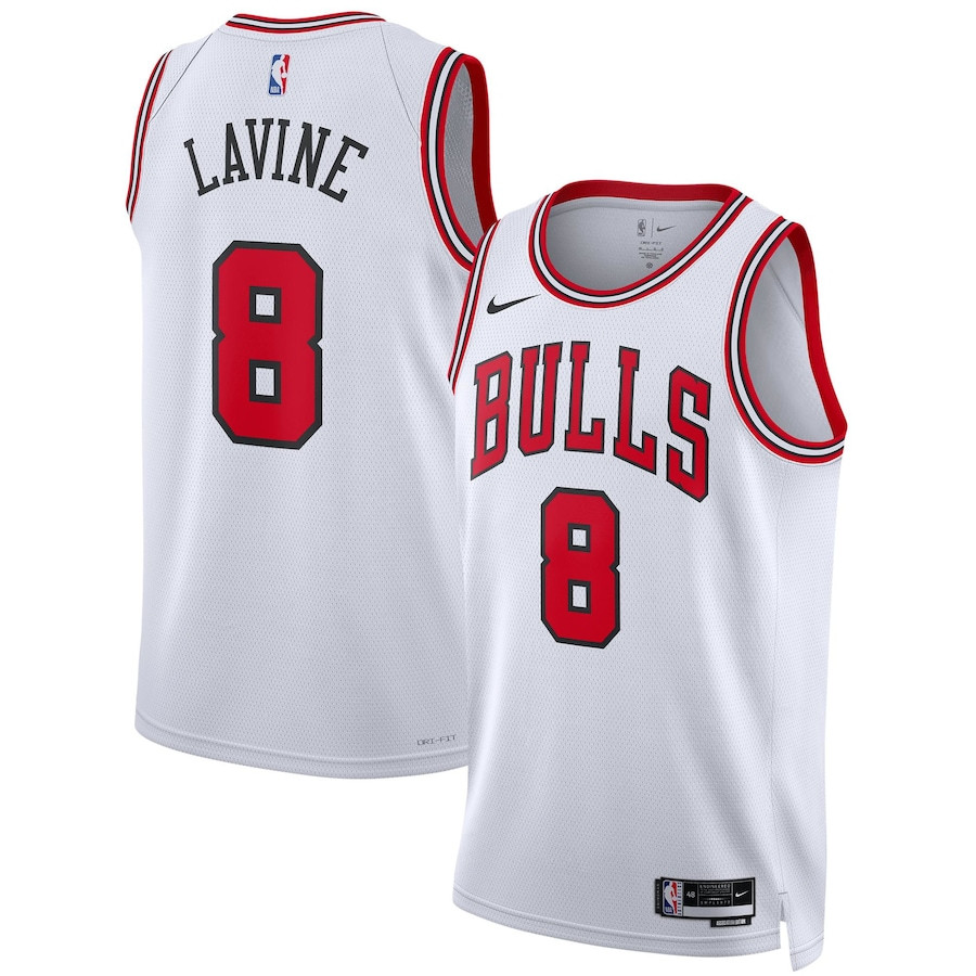 Zach Lavine 8 Chicago Bulls Unisex Swingman Jersey Association Edition White
