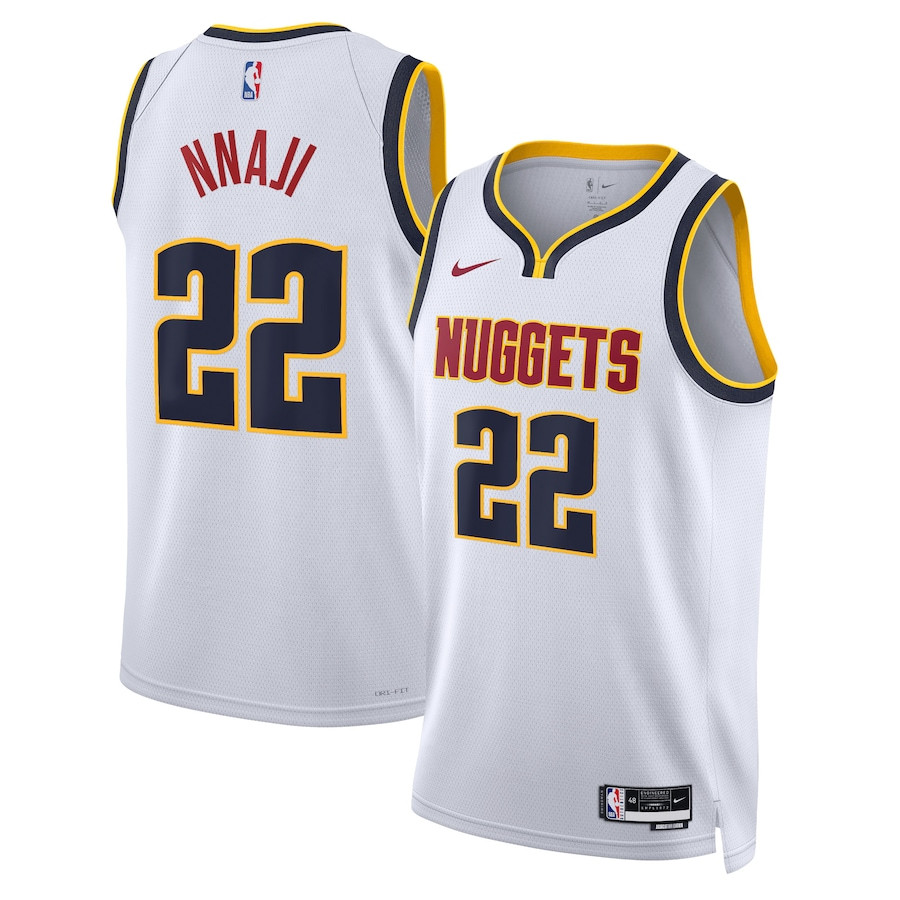 Zeke Nnaji 22 Denver Nuggets Unisex Swingman Jersey Association Edition White