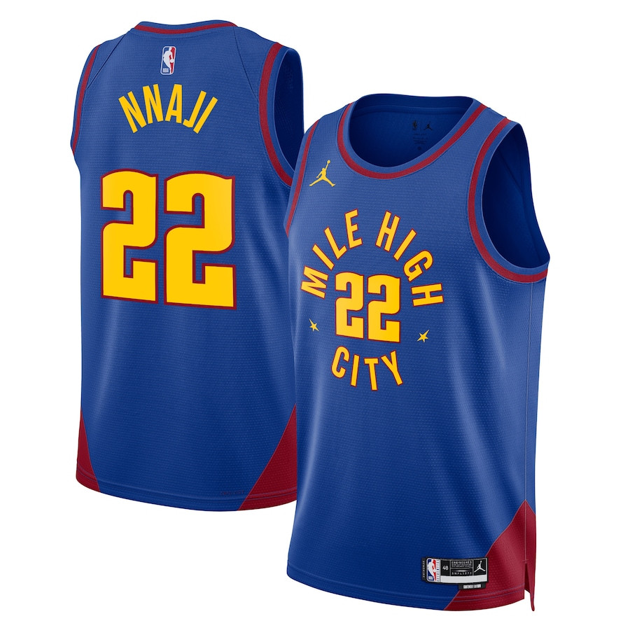 Zeke Nnaji 22 Denver Nuggets Unisex Swingman Jersey Statement Edition Royal
