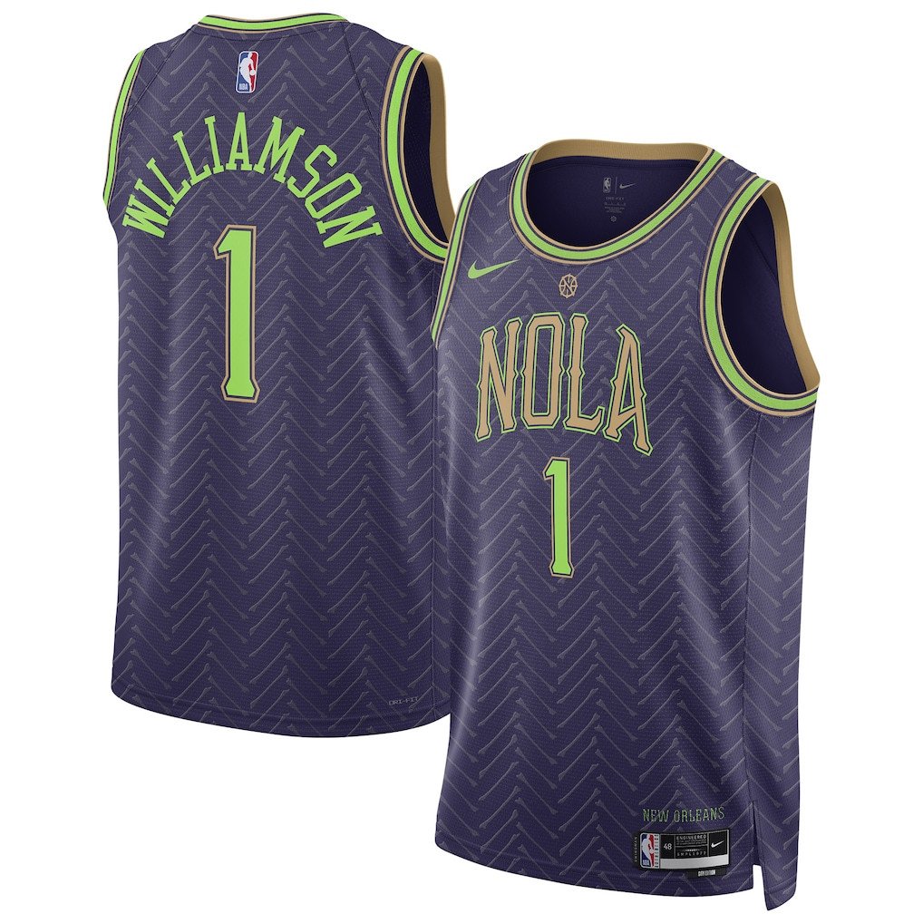 Zion Williamson New Orleans Pelicans Unisex 2024/25 Swingman Player Jersey City Edition Purple
